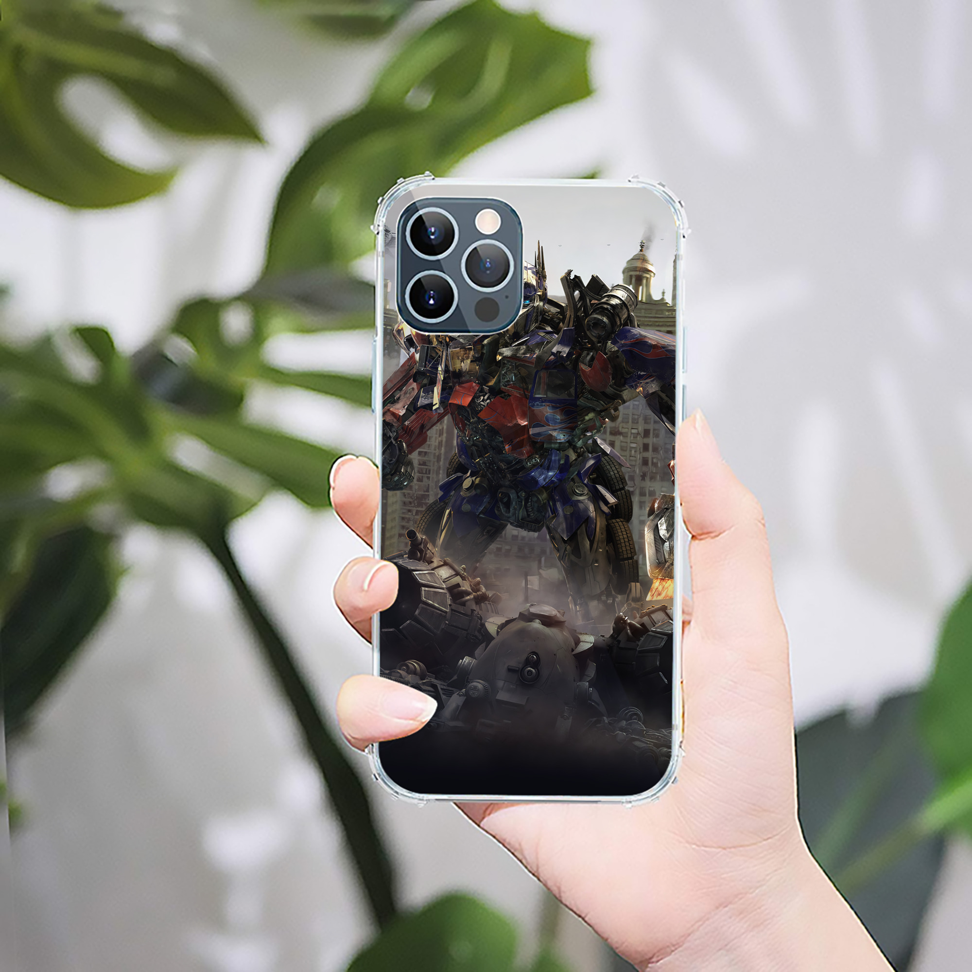 （画像用） Transformers トランスフォーマー 【iPhone 12シリーズ対応】透明スマホケース（クリアソフトケース）